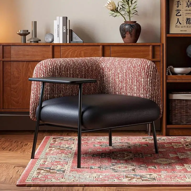 

Retro Classic Recliner Chair Single Black Frame Comfy Office Lounge Chair Armchair Floor Ergonomic Silla De Escritorio Furniture