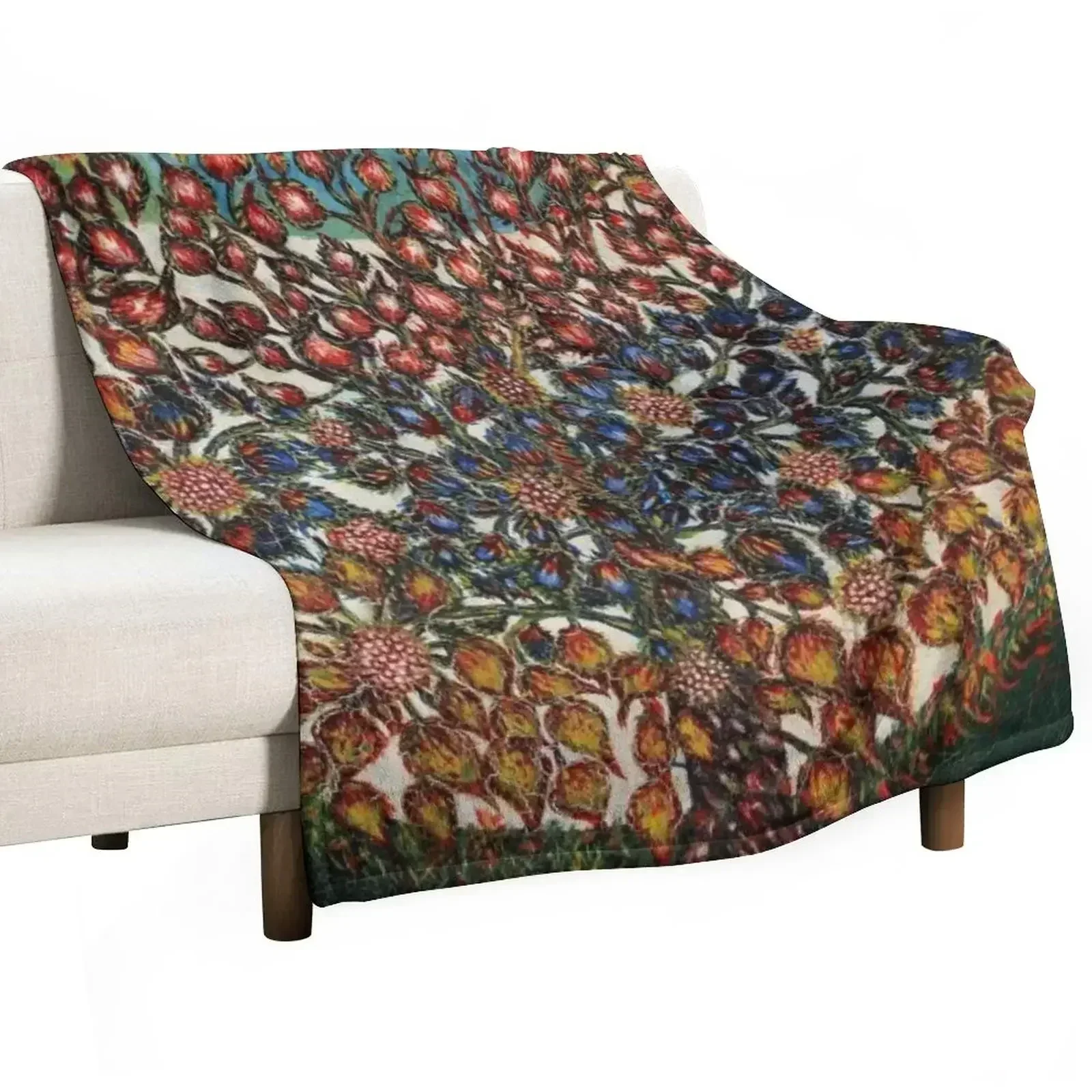 

Tree of Life by Seraphine Louis - Favourite Artists Collection Throw Blanket Furry Sofas for sofa Blankets