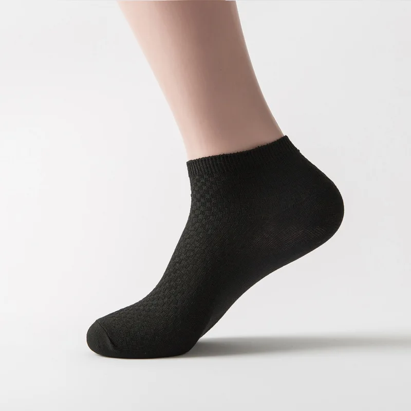 5 Paar Herren-Bootssocken aus Bambusfaser, hochwertige Crew-Knöchelsocken, lässig, Business, atmungsaktiv, weich, Kompressionssocken, niedrig geschnitten, für Männer – Detail 8