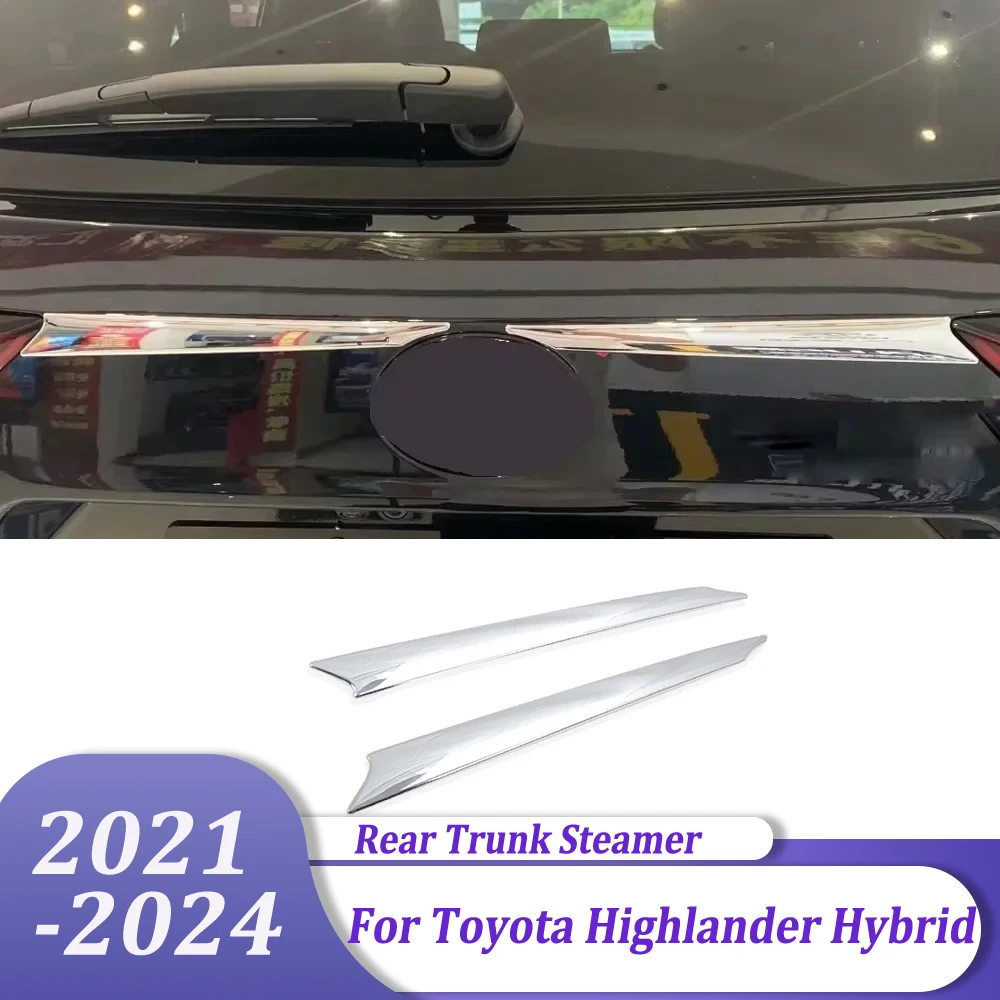 

Car Styling Accessories Chrome Rear Trunk Lid Cover Trim For Toyota Highlander Hybrid 2021 2022 2023 2024