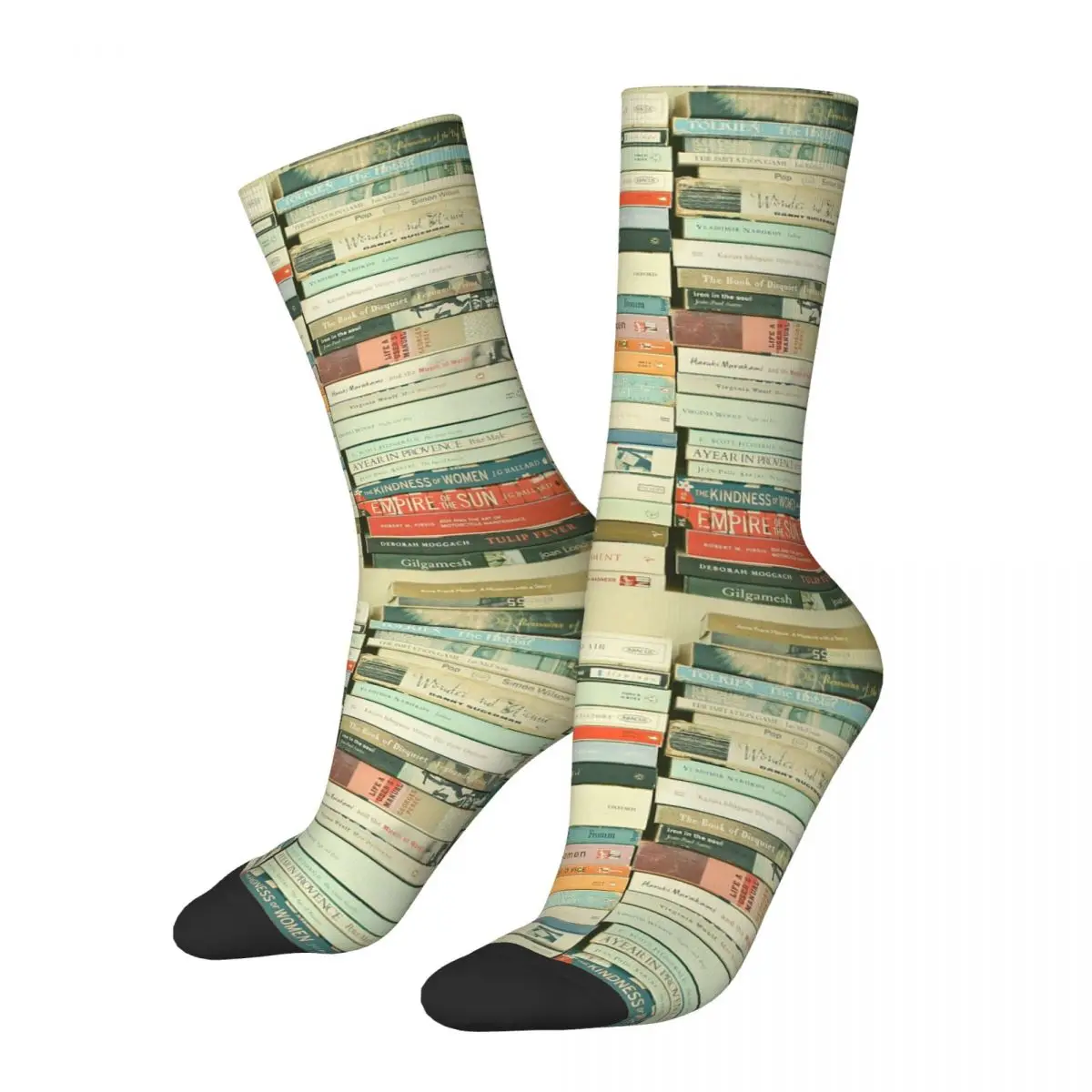 

Bookworm Socks Harajuku High Quality Stockings All Season Long Socks Accessories for Man's Woman's Gifts