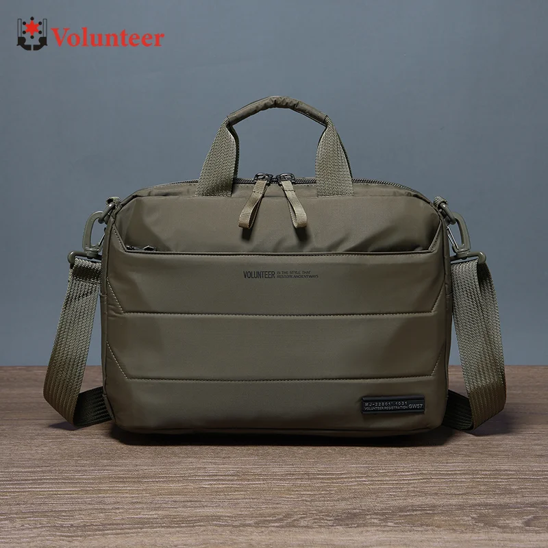 Torby na ramię VOLUNTEER dla mężczyzn 2025, z tkaniny Oxford, wielokieszeniowe, podróżne, o dużej pojemności, wysokiej jakości torby crossbody, męska torba do ręki 1713-02
