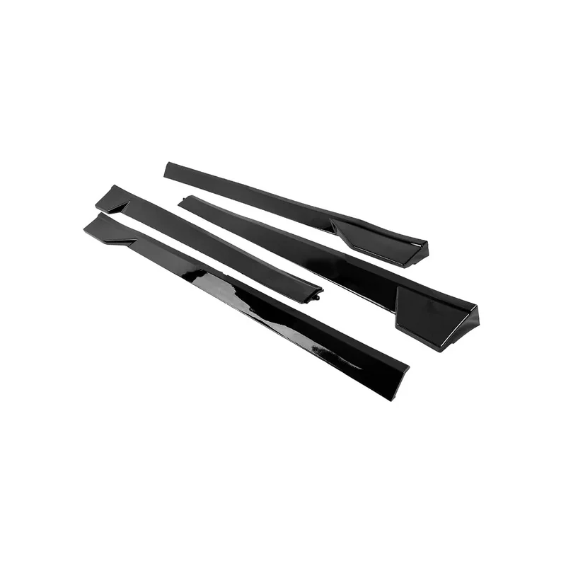 Car Accessories 4 Section Side Skirt Body Modification Panel Easy Installation Vehicle Modification Accessory