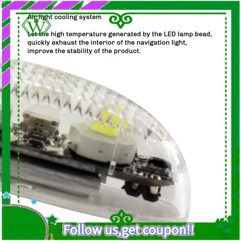 Reliable-3PCS V3 Waterproof Aerial Light LED Light Fixed Wing FPV RC Aircraft Traversing Machine Night Flight Light