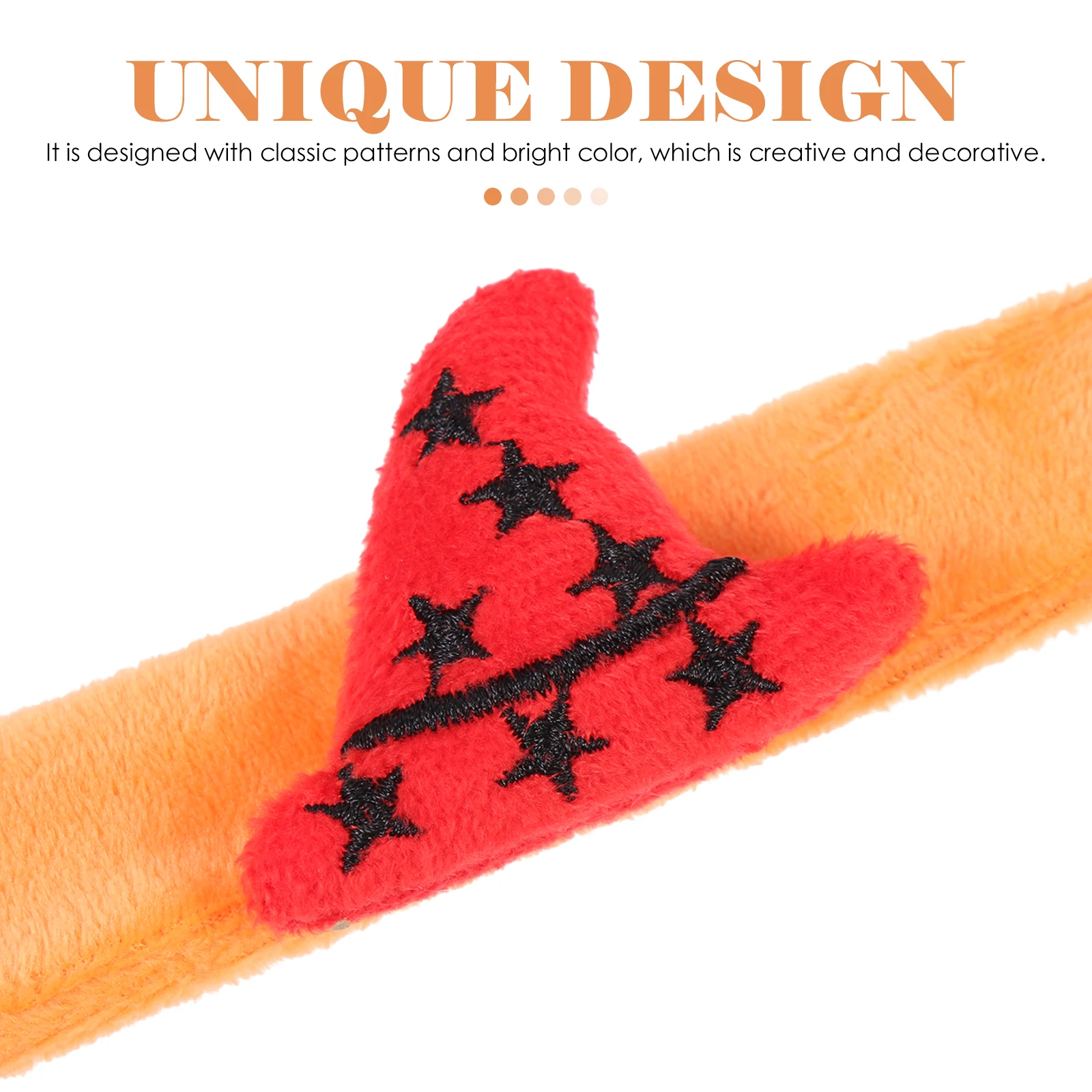 

8 Pcs Papa Circle Pumpkin Pop Ring Child Kids Gifts Polyester Slap Bracelets Bulk