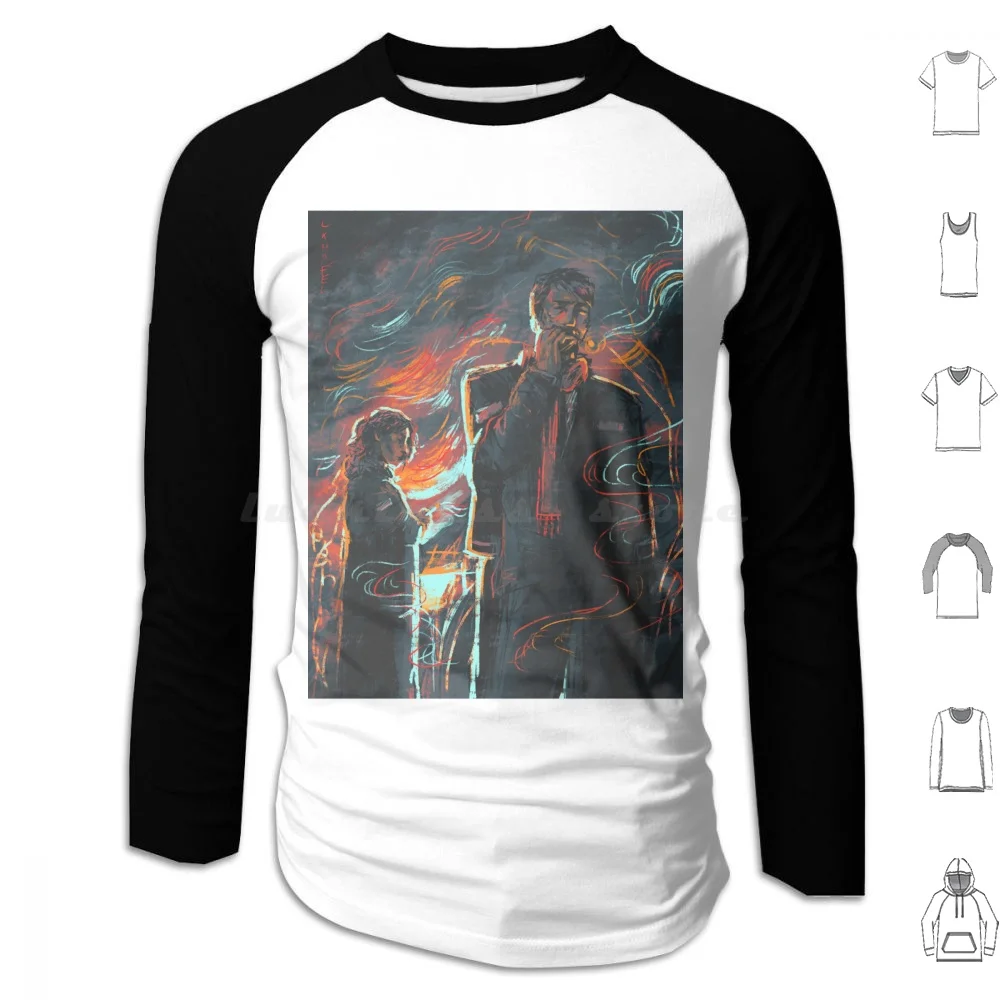 Sunset Hoodie cotton Long Sleeve Jean Vicquemare Judit Minot Revachol Disco Elysium Disco Elysium The Final Cut Harry