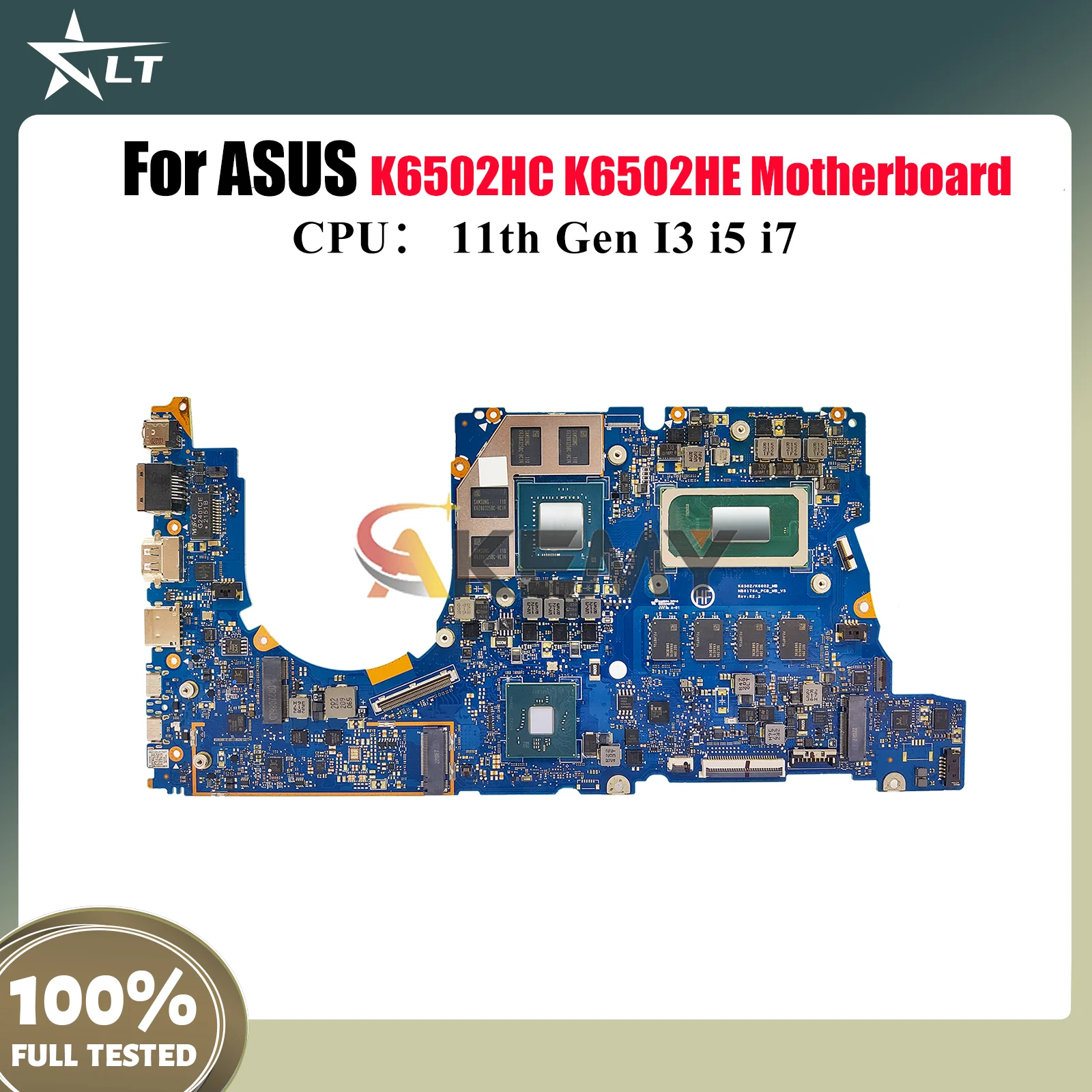 

K6502HC Laptop Motherboard For ASUS TUF Gaming K6502HE K6502H K6502HC Mainboard With 11th Gen I3 i5 i7 CPU 100% tests fast ship