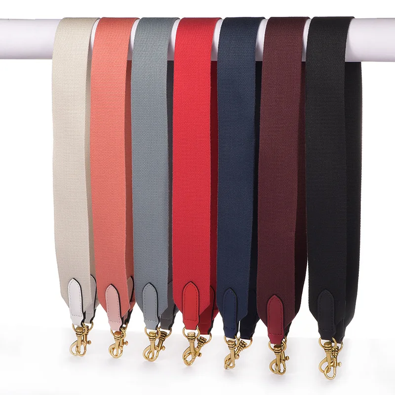 50mm Solid Color Fabric Non-adjustable Bag Strap Shoulder Carry Belt For Handbag Duffle Purse Unisex 100cm Length