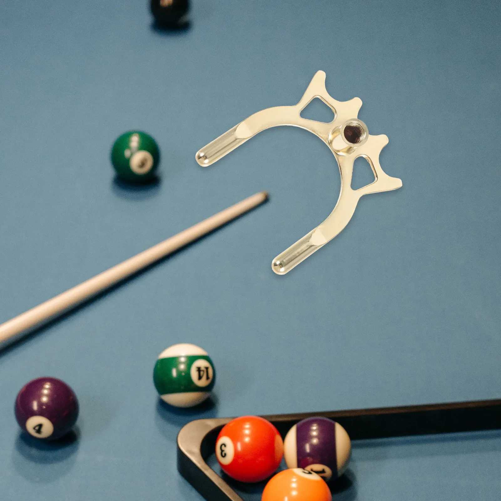 Metal Pool Cue Bridge Rack Portable Sliding Design Lightweight Easy to Use Rust Resistant Billiards Accessories Snooker Bridge