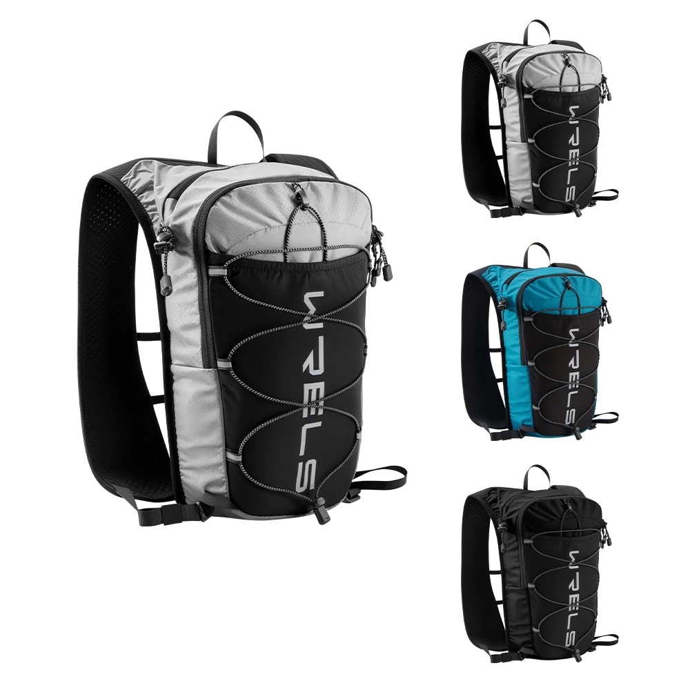 WRELS 8L Running Hydration Vest Backpack Trail Racing Marathon Hiking Fitness Bag Ultralight Backpack Hydration Vest Pack