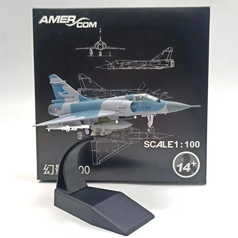 Новый литой металлический масштаб 1/100 для Dassault Mirage 2000, Франция, ВВС, самолет, модель истребителя, коллекция игрушек