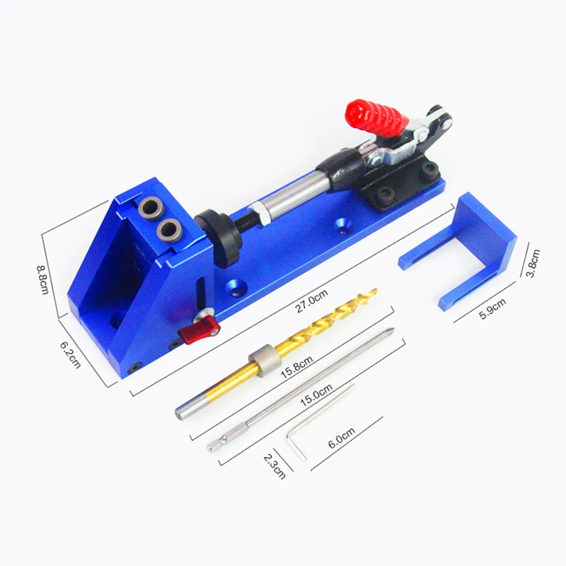 XK-2A Woodworking inclined hole device Pocket Hole Jig Kit System Woodworking drilling aid positioning