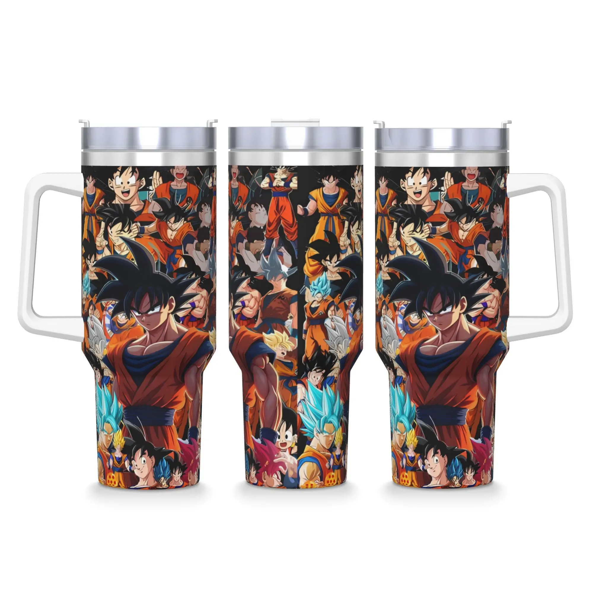 D-Dragons Ball Anime Tumbler  Hot Drinks Water Bottle Leakproof Stainless Steel Thermal Cups Graphic Travel Mugs Cup