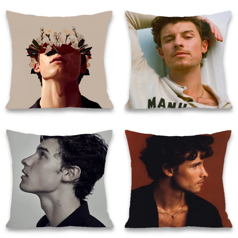 

Shawn Mendes Pillow Case Elegant Couple Home Living Room Bedroom Decorative Rectangle Pillowcase Sofa Cushion Cover