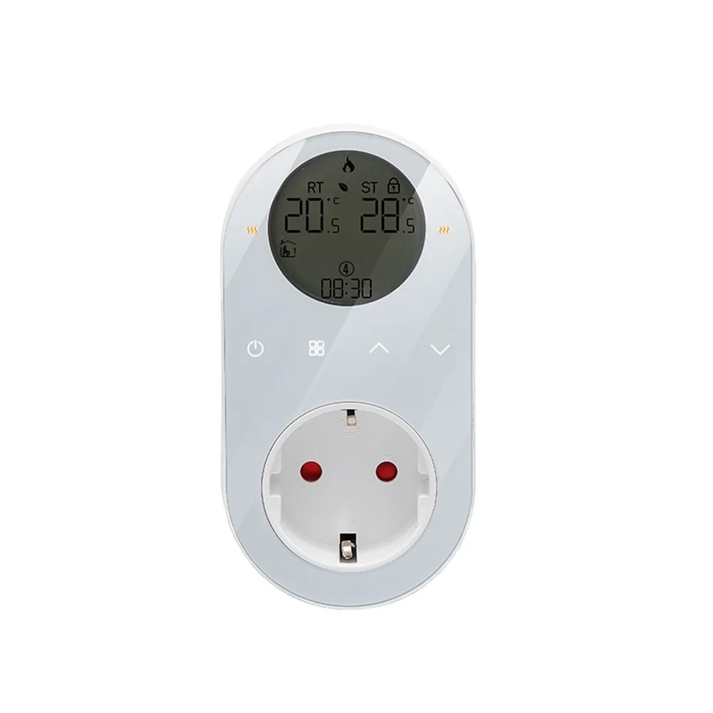 New Dual Sensor Thermostat WIFI Smart APP Temperature Controller Socket Digital Thermostat Socket With LCD Display Power Tool