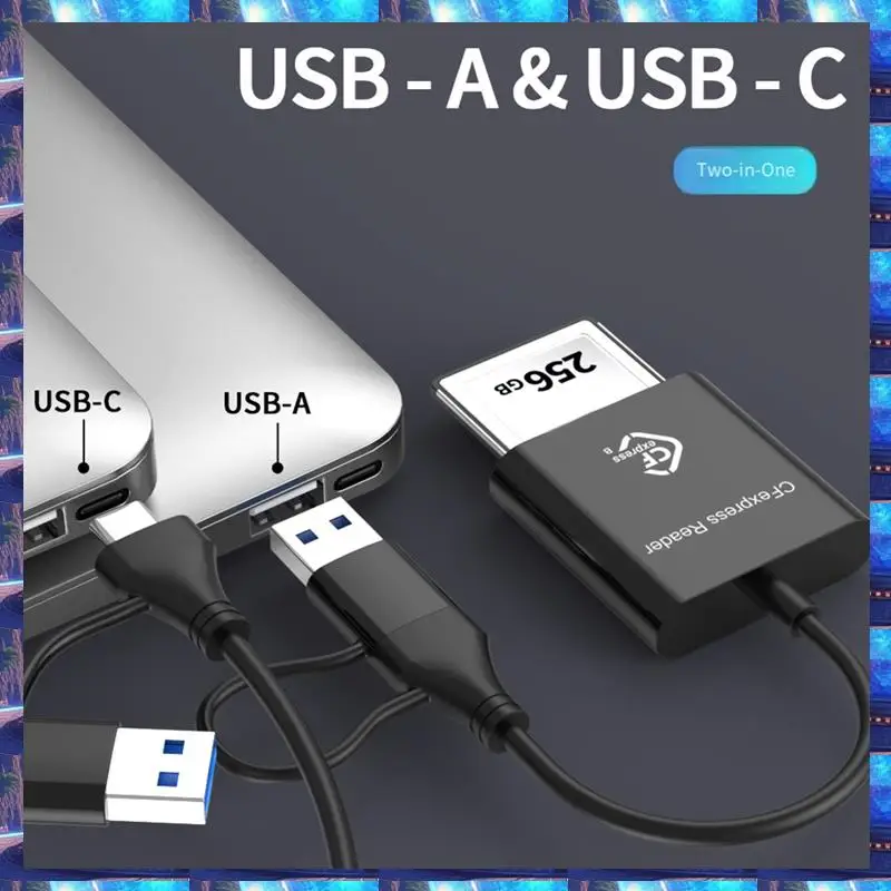 

2025 10Gbps Cfexpress Type B Card Reader Writer USB3.2 Gen2 USB-C Cfe Card Reader For Android Win XP/Vista/7/8/8.1/10/11 OS,10Gb