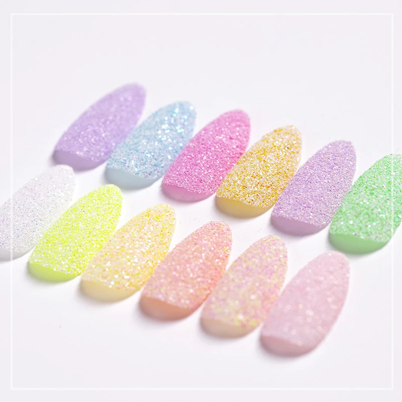 Nail Art Sugar Powder Mixed Color Macaron Color Glitter Nail Art Jewelry Decoration Tweed Powder