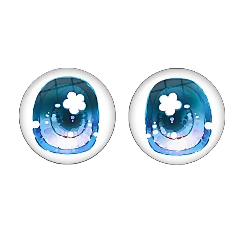 10pcs14MM Eyechips Originality Pattern Blyth Toy Anime Doll Eye Chips Glass Eyes Round Drop Glue Eye DIY Jewelry 01
