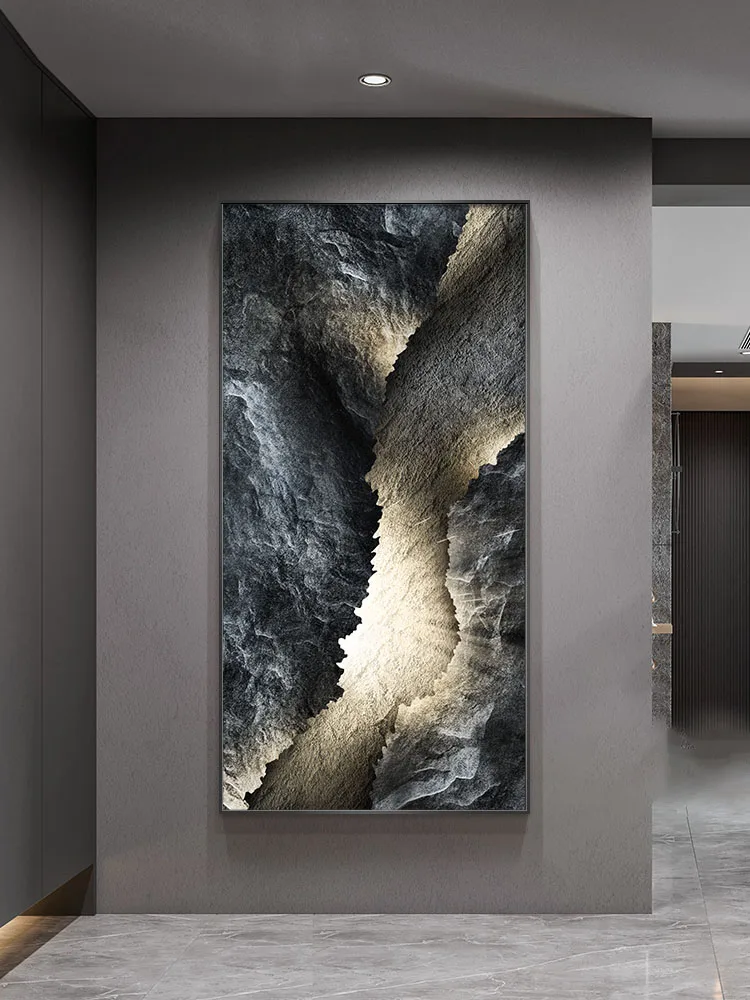 2026 Modern Crystal Porcelain Craft Mountain Indoor Painted LED Wall Lamp Living Room Dining Room Bedroom Wall Decoratio