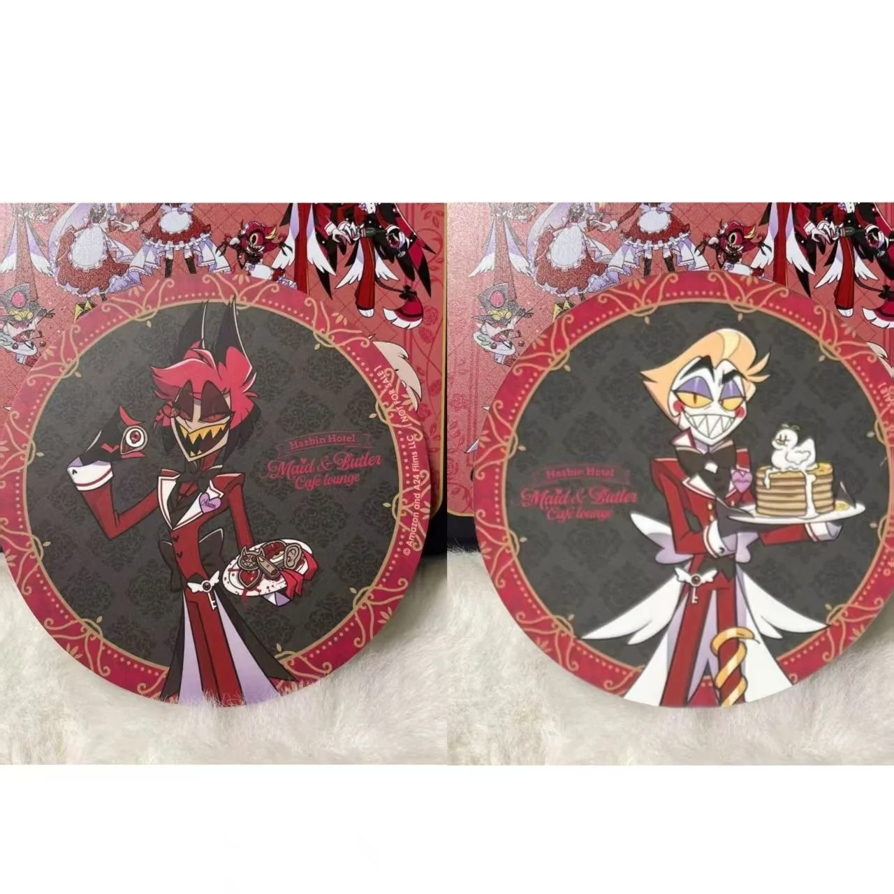 Hazbin Hotel A Coffee Badge Bar Anime Alasto Lucifer Cafe Tin Y2k Fashion Toys Anime Cartoon Frind Kawaii Cute Personalized Gift