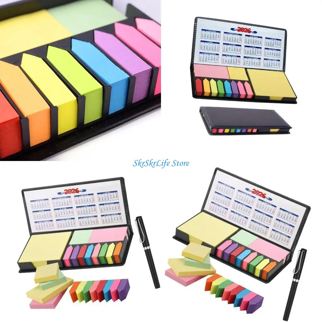 

E65E удобный держатель для заметок, ежедневник, коробка для заметок, кожаный дизайн из ПВХ, органайзер для календаря, коврик для