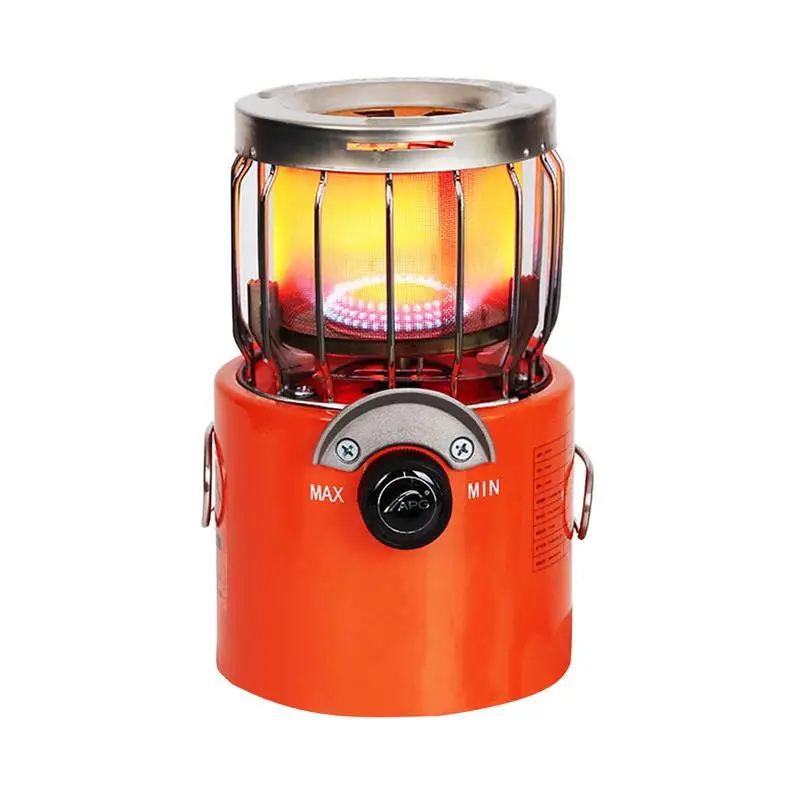 Portable 2 In 1 Camping Stove Gas Heater Outdoor Camping Propane Stove  Warmer Propane Tent Heater Fishing Hiking Heaters