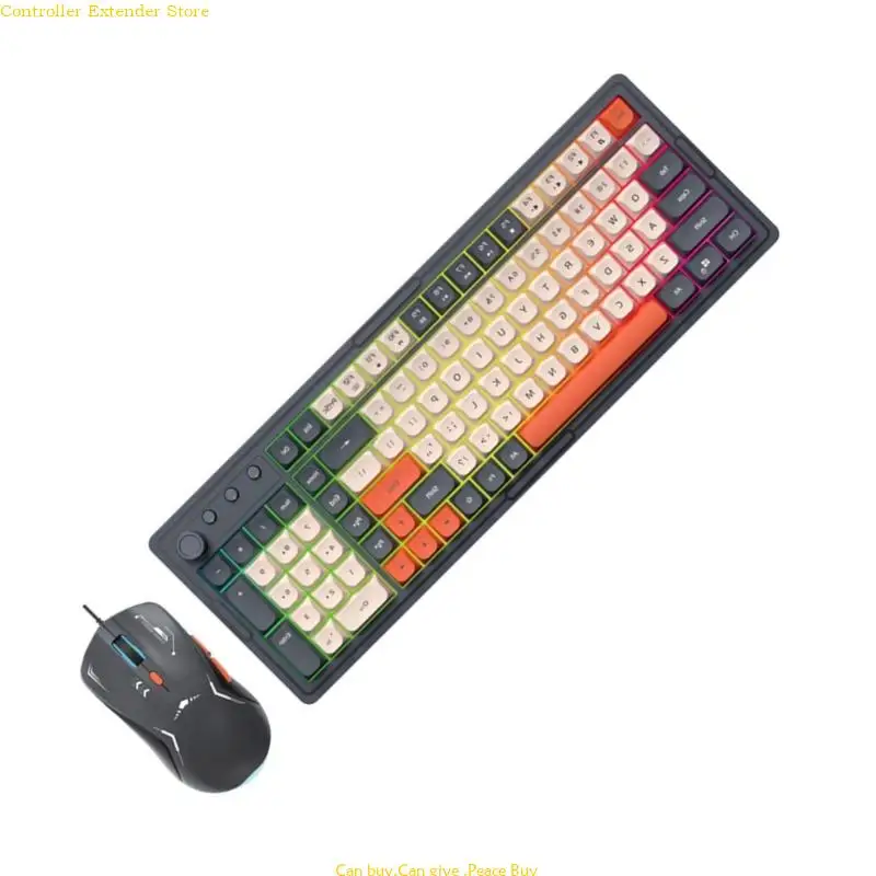 Durability ABS Wire Keyboard and Mouse with SplashProof Feature for All Round Use for Daily Computings Systems