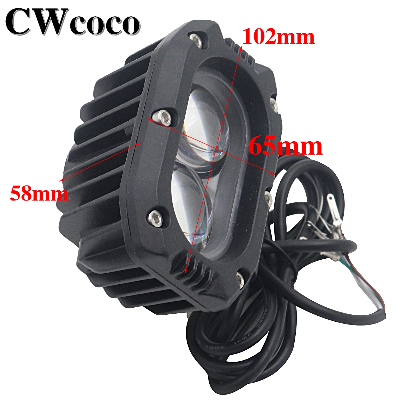 Electric Scooter Front LCD Headlights For KUGOO Kirin M4 PRO E-Bike 12-80V Night Safety Front Light Lamp Accessories