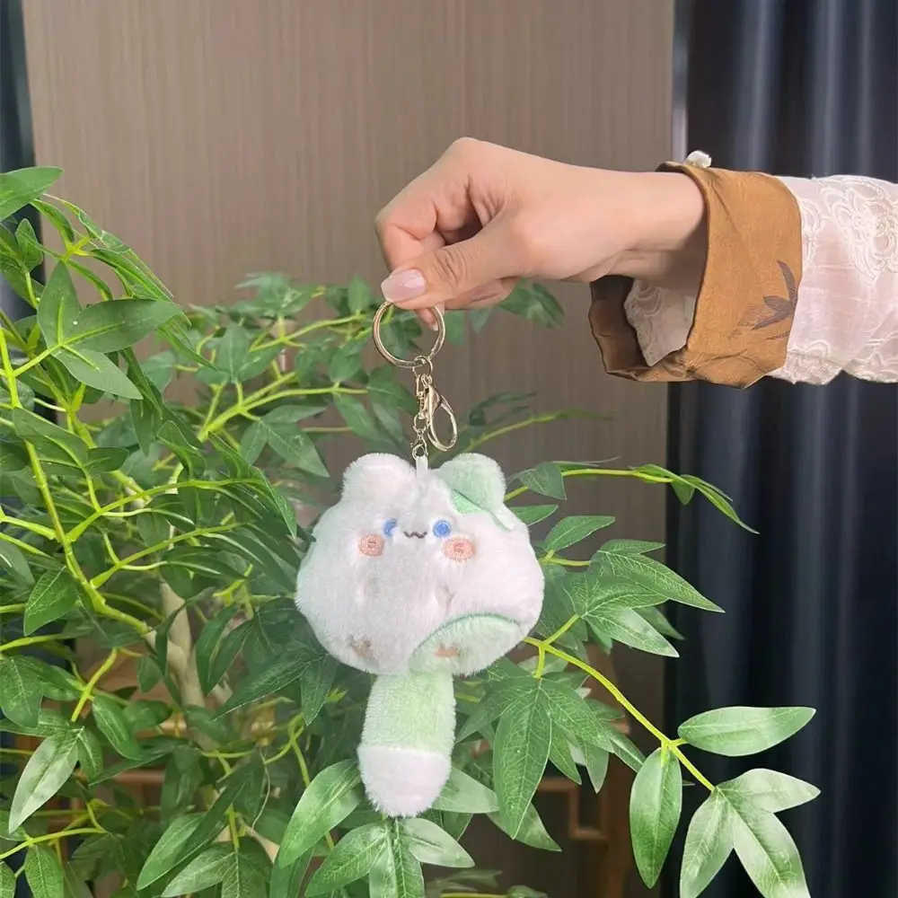 Squeaking Little Cat Long Tailed Cat Plush Keychain Pendant Cartoon Cat Soft Tail Plush Keyring Cute Kawaii Stuffed Cat Keyring