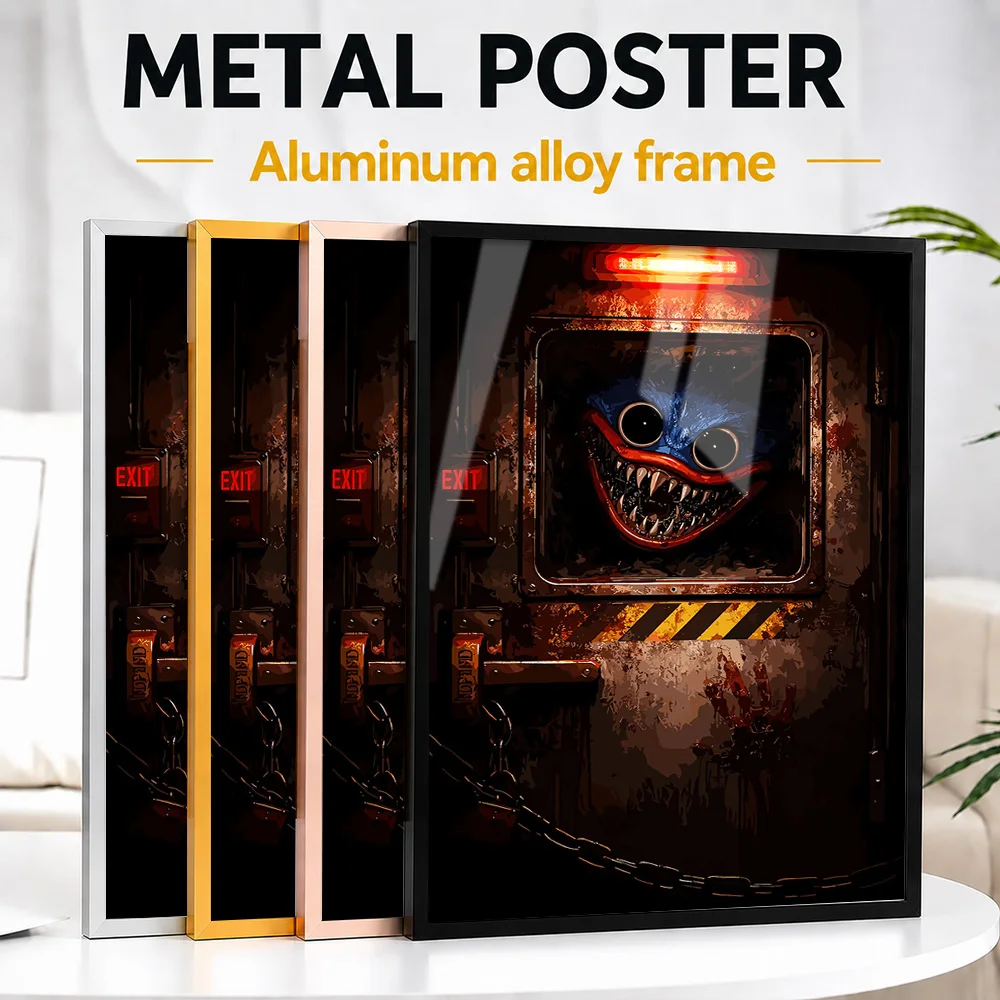 Poppy Playtime Framed Metal Poster Personalized Hero Tribute Wall Art A Unique Gift For Fantasy Fans To Display In Game Room