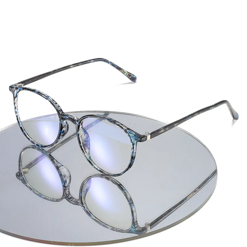 

Large Round Reading Presbyopic Frame Women Fashion Optical Eyeglasses Frame Anti-blue Light Acetic Prescription Glasses Frames