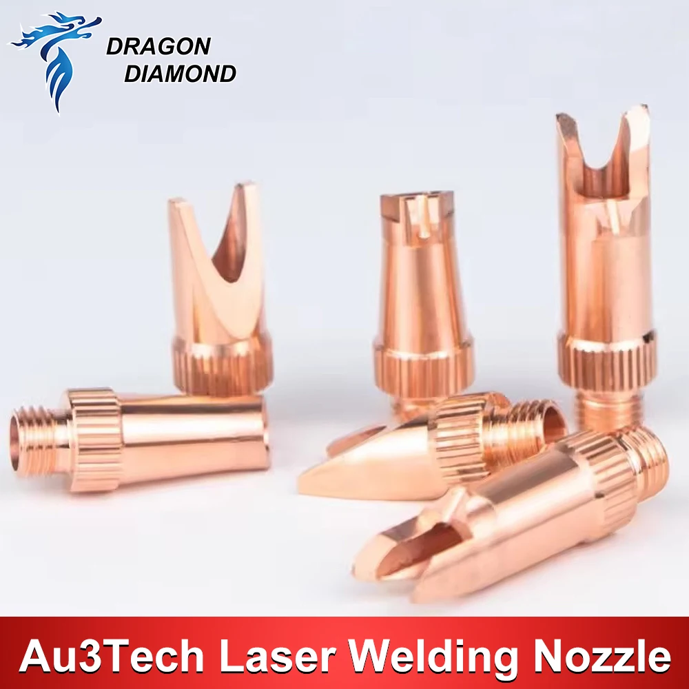 Au3tech laser welding nozzles wire feeder nozzle 1.2/1.6mm for hand held welder head HW980 welding gun HW970 960