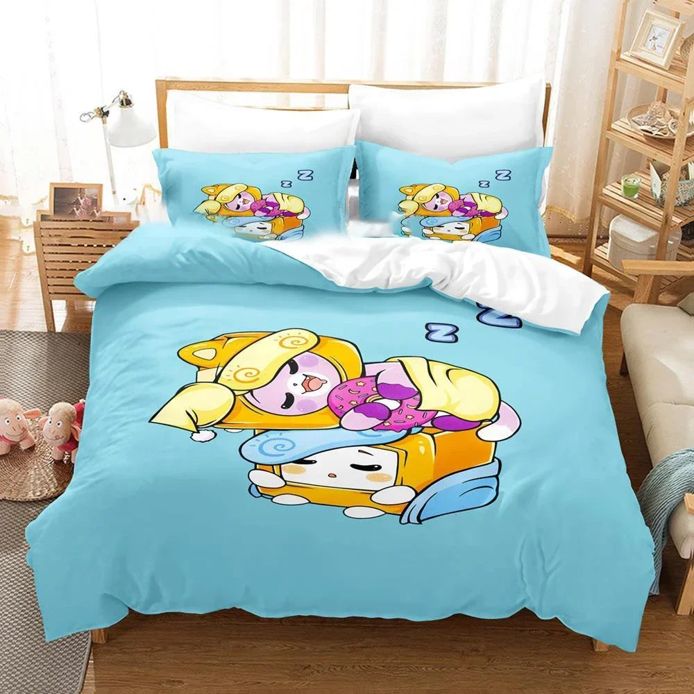 Cartoon Foxy Boxy Lanky-box Bedding Set Duvet Cover Bedroom Comforter Covers Single Twin King Size Quilt Cover Home 2/3PCS