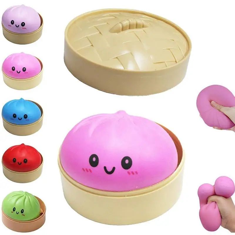 Simulation Flash Dumpling Pressure Ball Slow Rebound Soft Pinch Decompression Office Home Decorat Children Adults Birthday Gifts