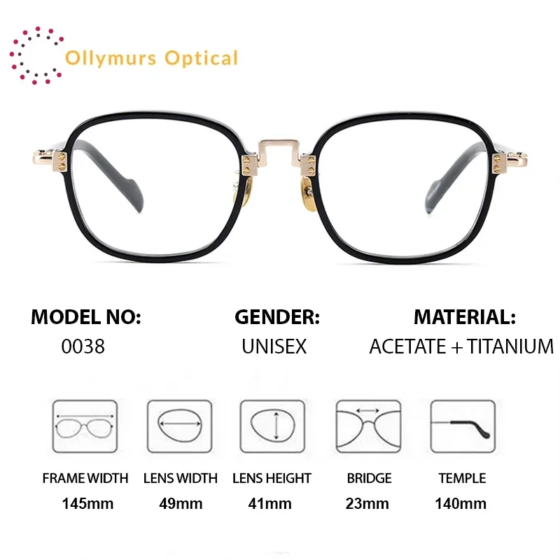 

Очки Ollymurs: Модные прогрессивные мультифокальные очки для мужчин с широким полем зрения, оправа из ацетата и титана, высококачественные линзы