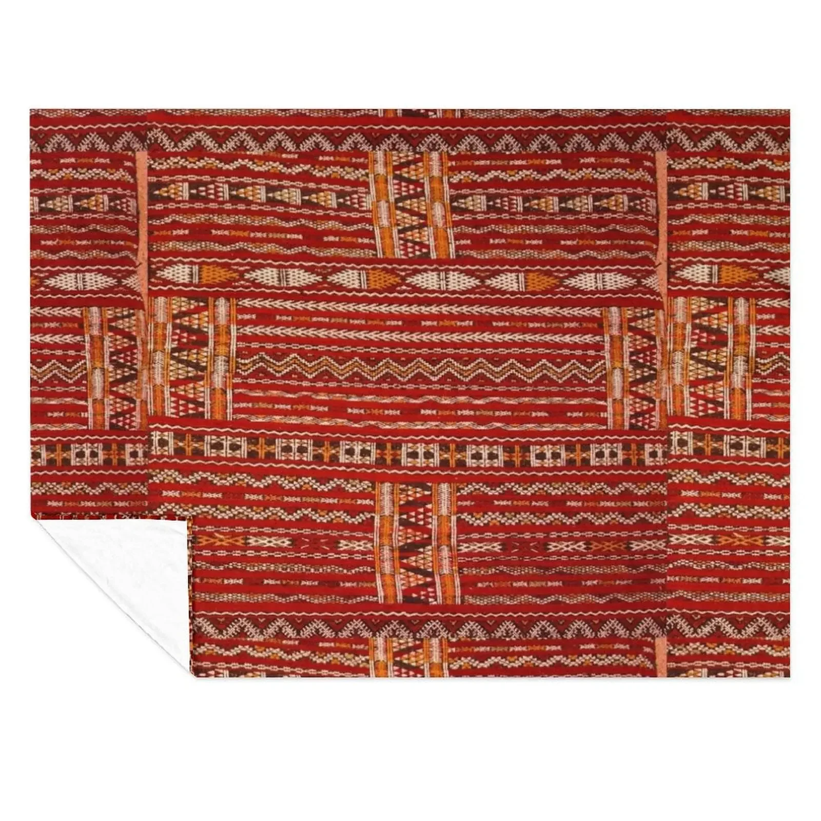 

Red Vintage Moroccan Pattern Throw Blanket Vintage Hairys Blankets Sofas Of Decoration bed plaid Blankets