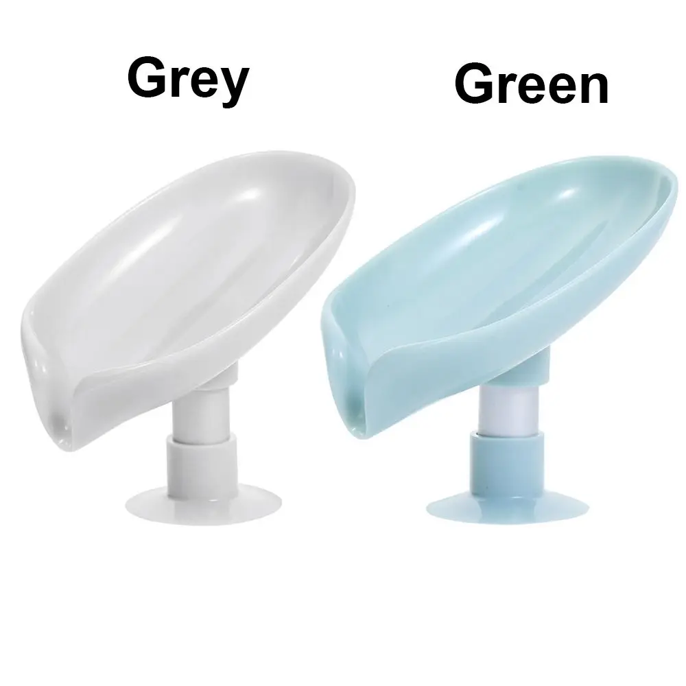 Non-slip Suction Cup Kitchen Supplies Home & Living Soap Dish Sponge Holder Leaf Soap Box Sink Drain Rack