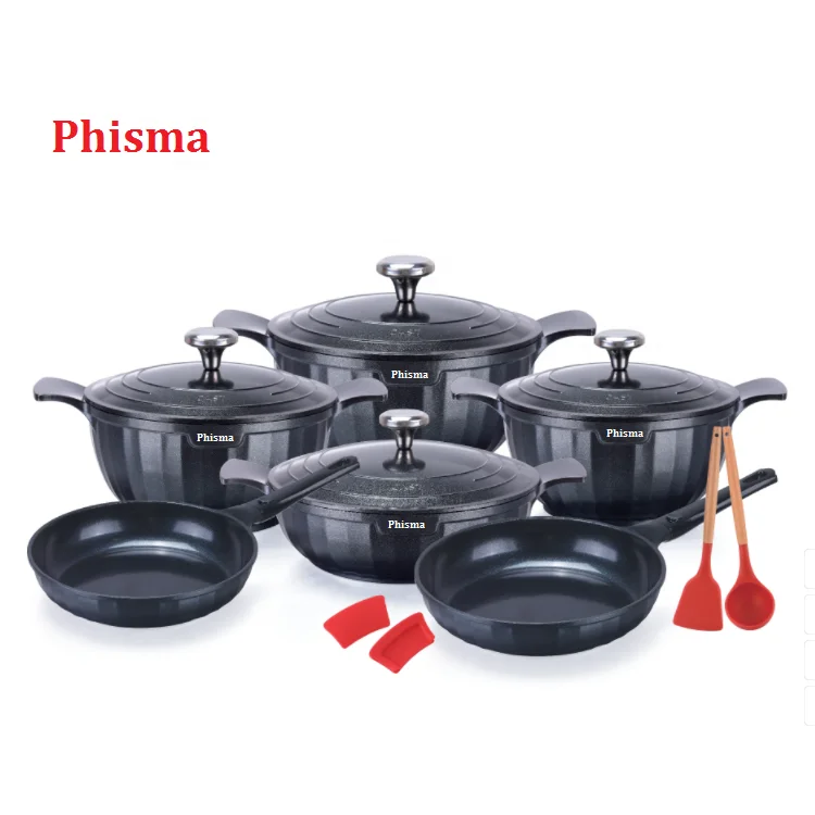 Wholesale High Quality Kitchen Cookware Set Aluminum Cooking Pots and Pans Induction Available