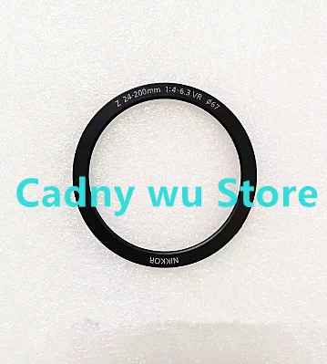 Переднее нажимное кольцо для Nikon Z 24-200, декоративное кольцо из бумажной этикетки, деталь для ремонта
