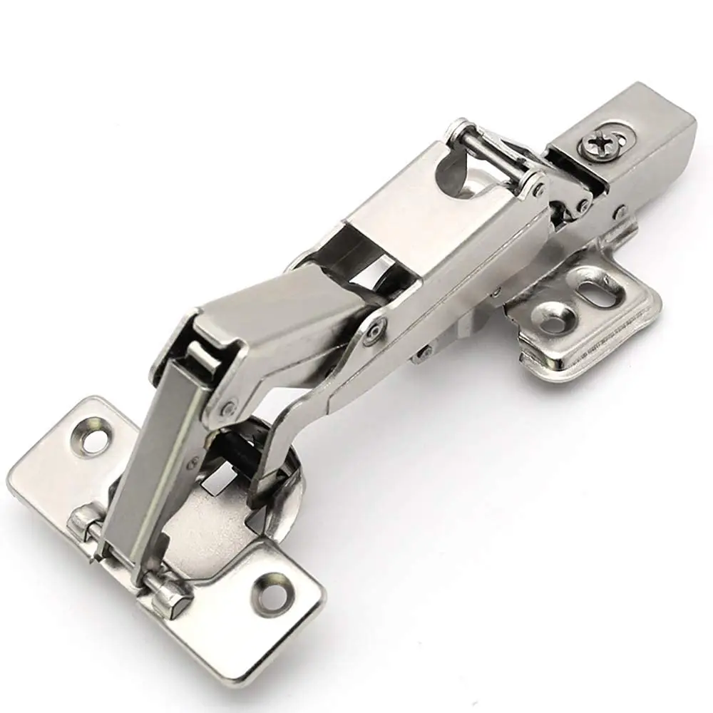 165 Degree Soft Close Cabinet Hinge, Full Overlay Concealed Hinge, Hydraulic Buffer for Kitchen Cupboard Wardrobe
