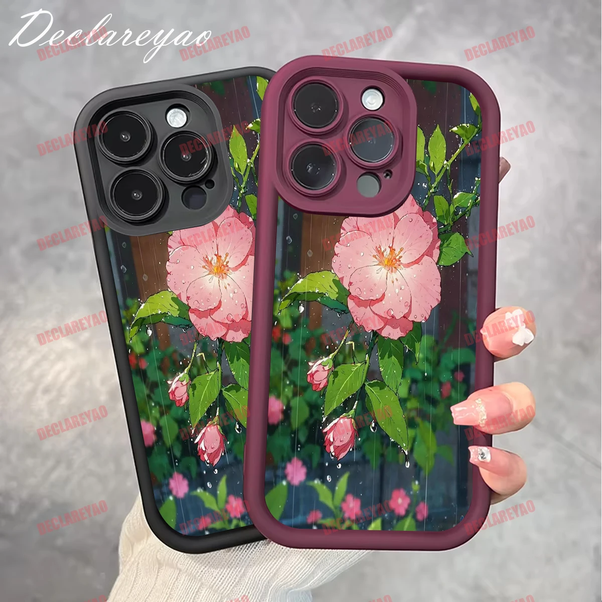DECLAREYAO ماتي بولي يوريثان لينة خفيفة سليم حالات ل Realme 9 C65 C71 GT6 5 C75 زائد N63 Narzo 60 Q Q5 14 Pro C يغطي حافظة للصدمات