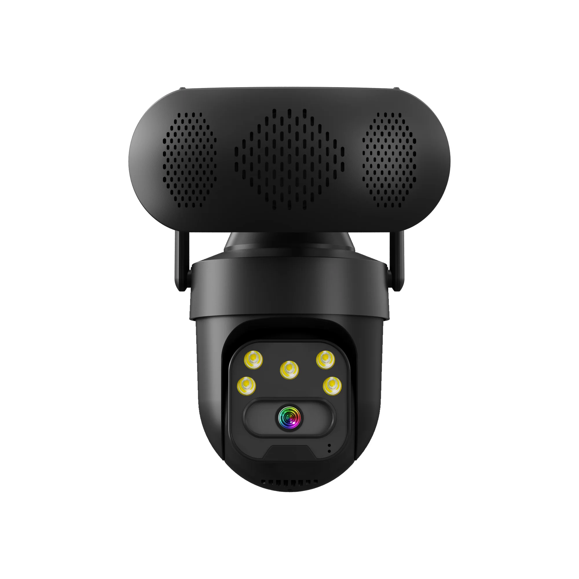 iCsee APP 5MP 1944P Big Siren Full Color Wireless PTZ WIFI  IP Dome Camera AI Humanoid Detection Home Seucity CCTV Monitor