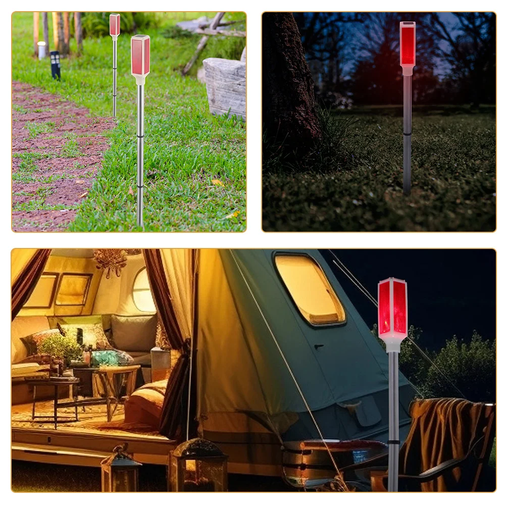 5 قطعة ضوء الحذر الشمسي الفولاذ المقاوم للصدأ الشمسية ستروب مصباح ليلة تحذير ضوء في الهواء الطلق مصباح السلامة على الطرق أضواء على جانب الطريق #1