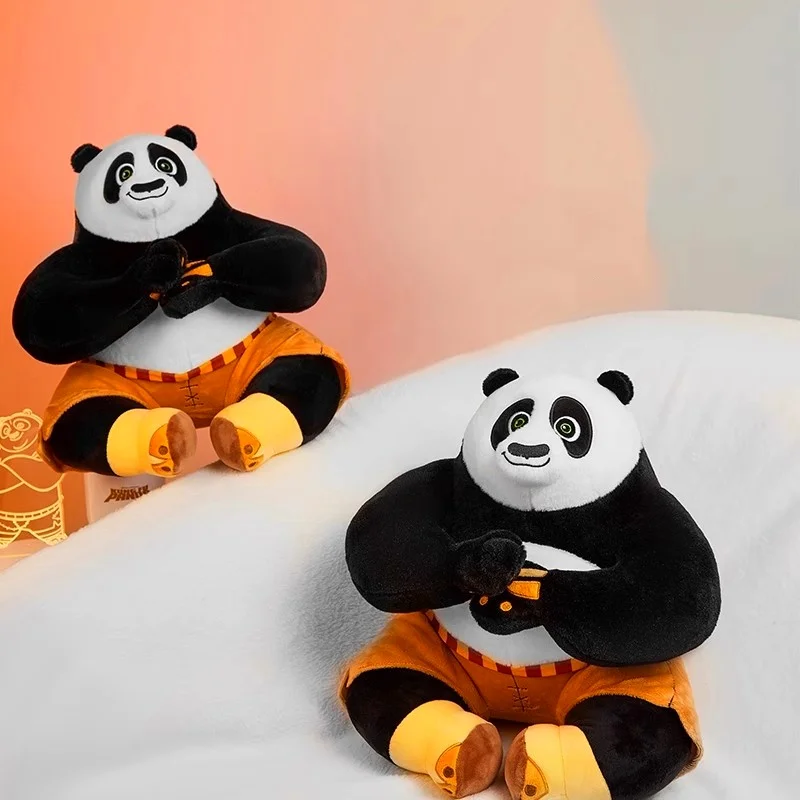 Global Park's Panda Po Meditating Stuffed Toy - Kung Fu Po - Cute Cartoon Anime Toy, Girls' Hugging Pillow, Gift, Souvenir