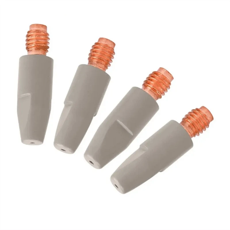 10 Uds 24KD puntas de contacto de soldadura revestimiento proteger M6 punta de boquilla de Gas 1,0 Mm soplete de soldadura MIG soldadura