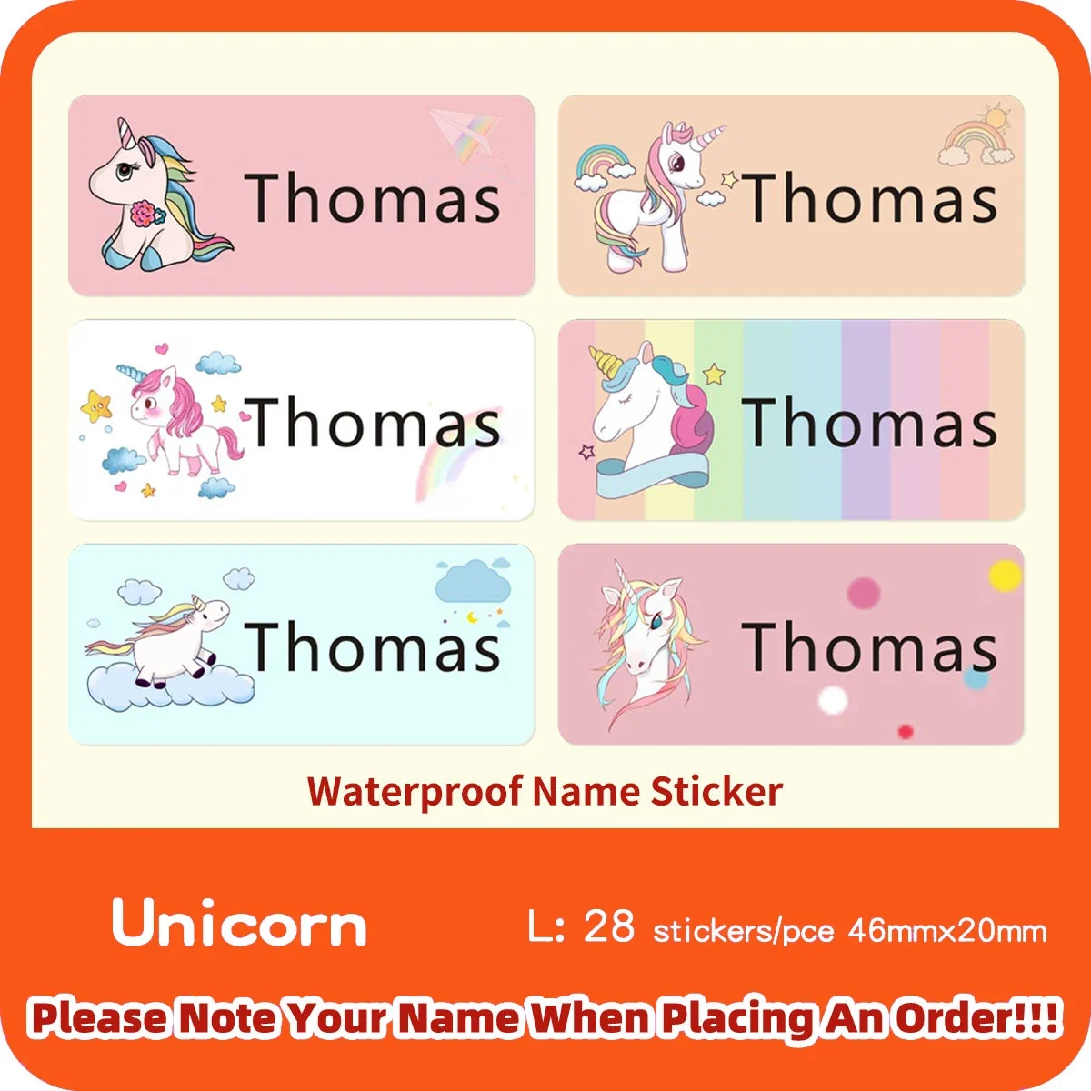 Variant: Unicorn 28stickers