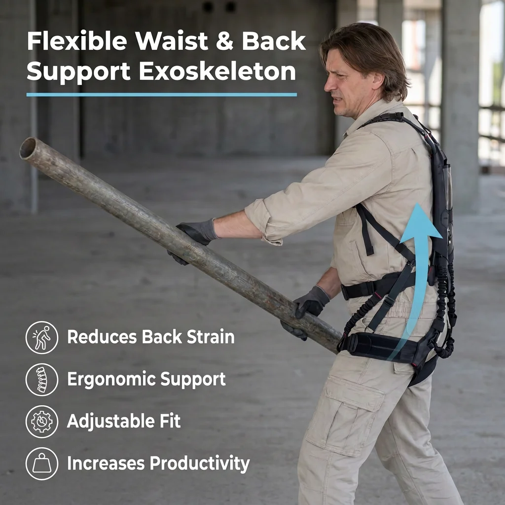 Passive Force Augmented Exoskeleton Elastic Frame Pivot Assembly For Logistics Manufacturing Material Handling Operations
