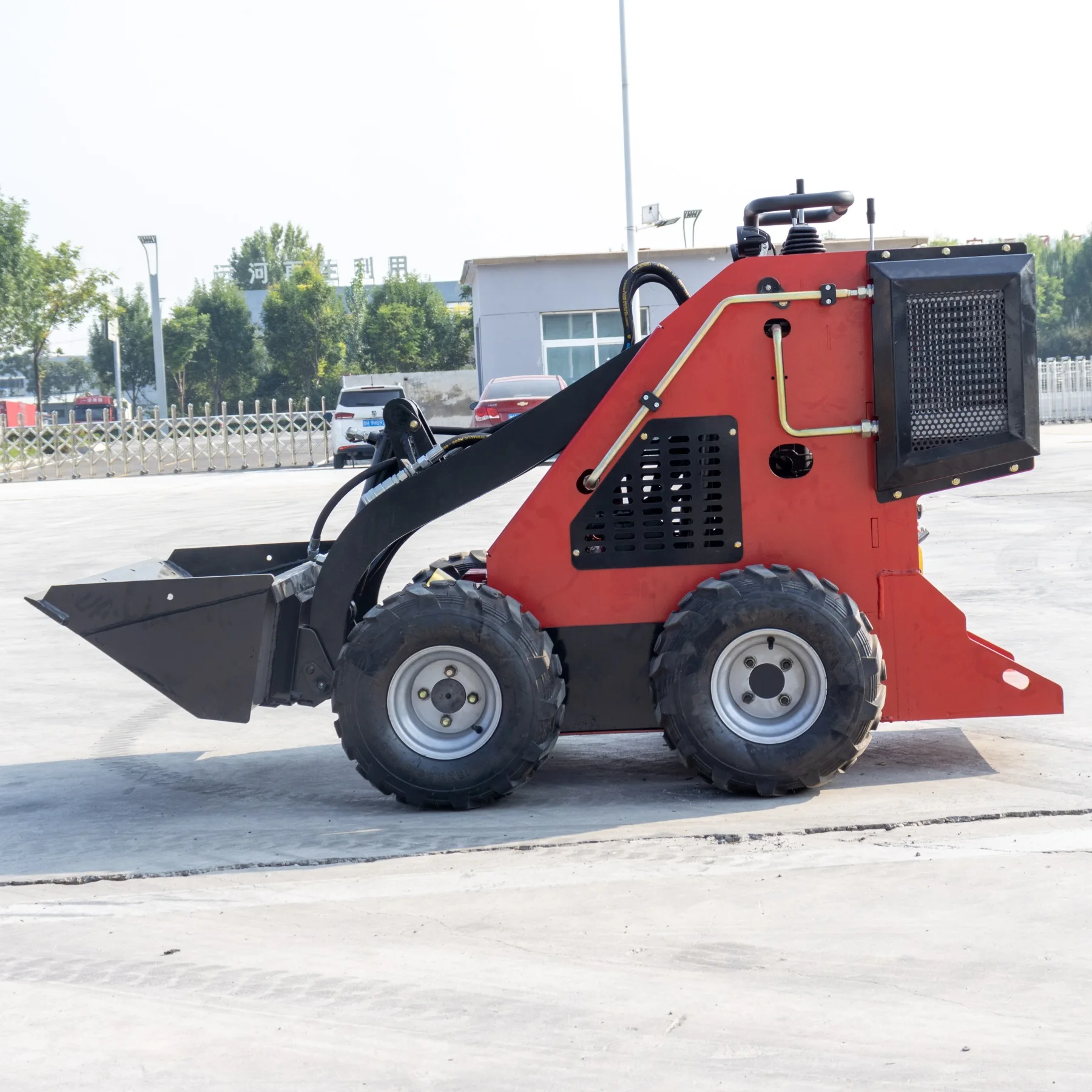 Small Agricultural Skid Steer Loader 23HP Wheel Mini Loader