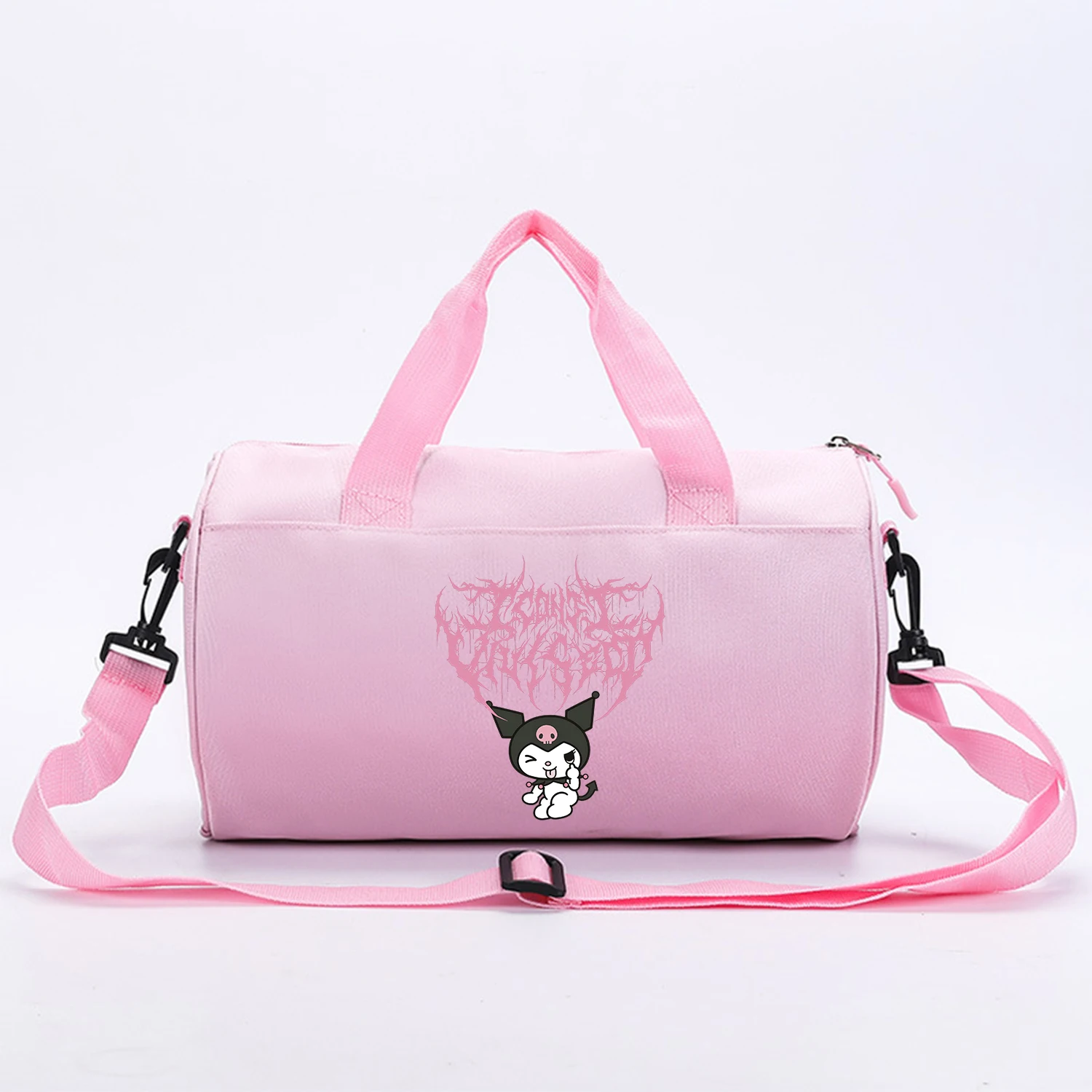 Kuromi Straddle Travel Bag Cute Sanrio Clothes Storage Bag Large Portable Bags Ultralight Handbag Fashion Anime Gym Bags Gift