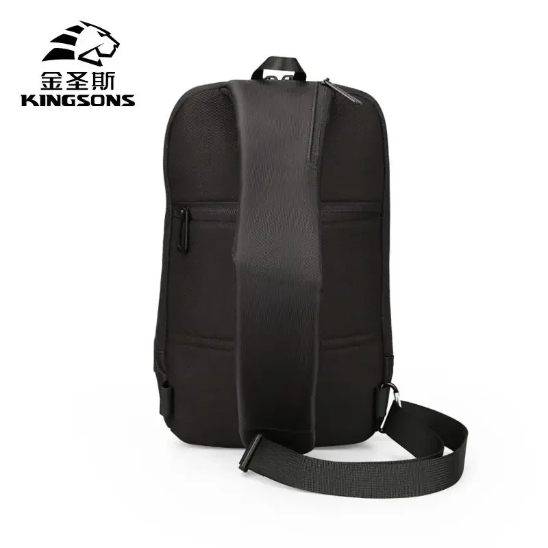 Kingsons-saco do portátil para homens, 13 polegadas, saco do portátil, saco do peito, impermeável, pequeno, crossbody